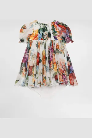 Dolce & Gabbana Chiffonkleid mit Blumenprint