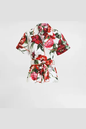 Dolce & Gabbana Bluse Vanity aus Popeline mit Blumenprint