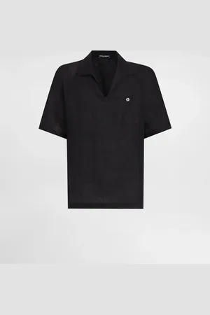 Dolce & Gabbana Kurzarm-T-Shirt aus Leinen