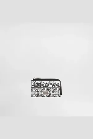 Dolce & Gabbana Kartenetui aus Kalbsleder mit Majolika-Print