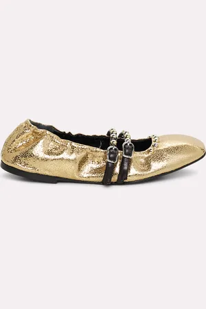 Dorothee Schumacher Faltbare Ballerinas mit metallic Effekt