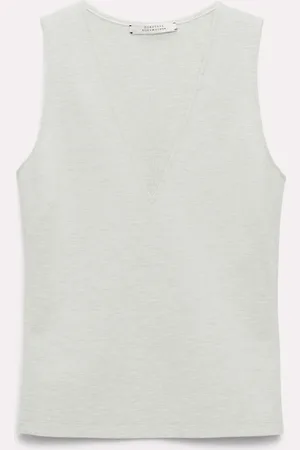 Dorothee Schumacher Top aus Punto Milano mit V-Ausschnitt