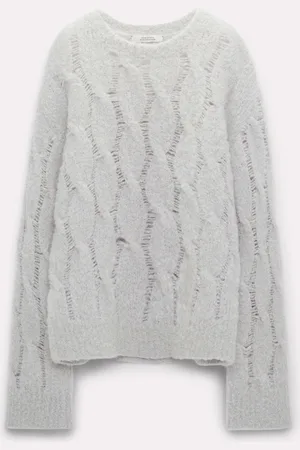 Dorothee Schumacher Pullover mit Zopfmuster aus Mohairmix