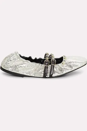Dorothee Schumacher Faltbare Ballerinas mit metallic Effekt