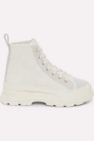 Dorothee Schumacher High-Top Sneakers aus Veloursleder und Canvas