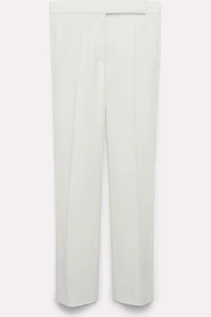 Dorothee Schumacher Schmale Hose aus Punto Milano mit Biese