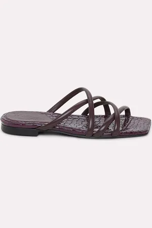 Dorothee Schumacher Flache Strappy Sandalen mit quadratischer Zehenform