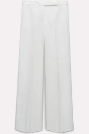 Dorothee Schumacher Wide leg pants in Punto Milano with pintucks