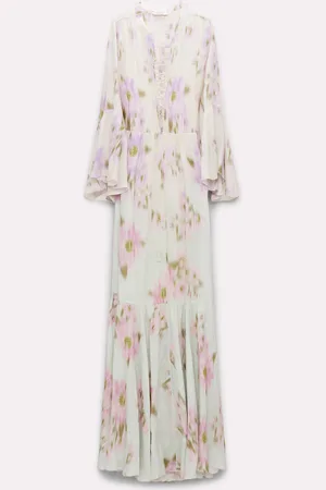 Dorothee Schumacher Maxikleid aus Ramie mit Signature Degradé Print