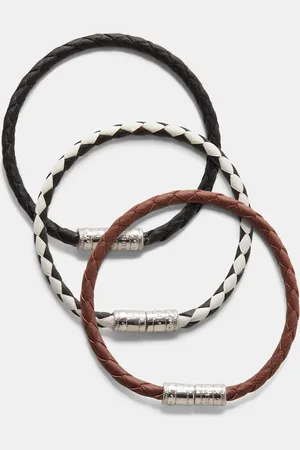 Dorothee Schumacher Set aus 3 geflochtenen Armbändern