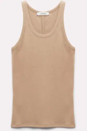 Dorothee Schumacher Geripptes Tanktop mit Hufeisen-Detail hinten