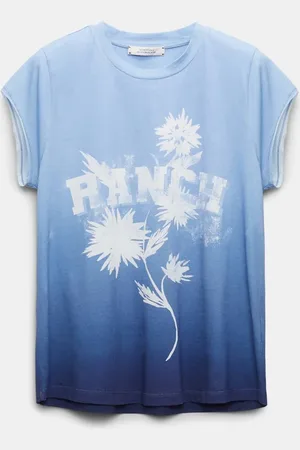 Dorothee Schumacher T-Shirt mit Farbverlauf und RANCH Wording