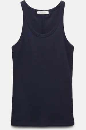 Dorothee Schumacher Geripptes Tanktop mit Hufeisen-Detail hinten
