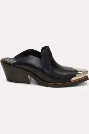 Dorothee Schumacher Mules aus Kalbsleder mit Zehenkappe im Western-Style