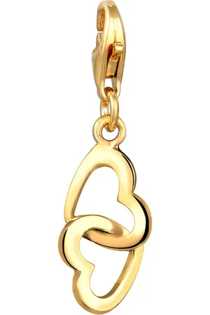 Elli Doppel-Herzen Verbundenheit 925 Sterling Silber Charms & Kettenanhänger 1 ct Damen (31.99 € / 1 ct)