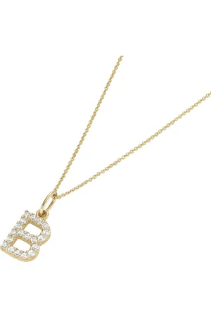 Luigi Merano Kette Anhänger Buchstabe B mit Zirkonia, 375 Ketten 1 ct Damen (238.99 € / 1 ct)
