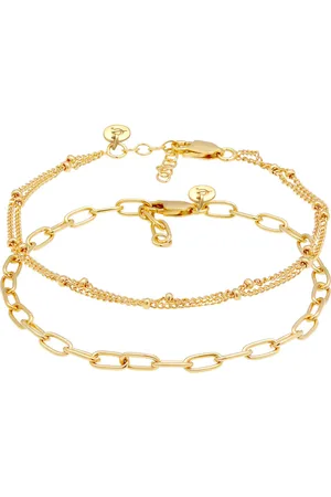 Elli 2er Set Layer Kugelkette Basic Trend 925 Silber Armbänder & Armreife 1 ct Damen (66.99 € / 1 ct)