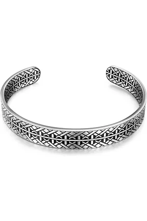 True Rebels Armband Edelstahl in Silber/Schwarz Armbänder & Armreife 1 ct Herren (31.99 € / 1 ct)