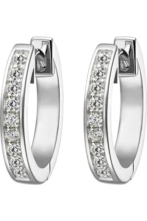 Jette Joop Creolen 925er Silber rhodiniert 1 ct Damen (89.89 € / 1 ct)