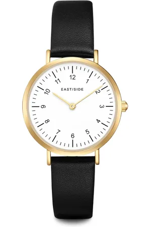 Eastside Quarzuhr Rosehill in Gelbgold Echtleder in Schwarz Damenuhren 1 ct Damen (59.99 € / 1 ct)