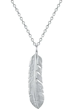 Eastside Halskette Feder Edelstahl in Silber Ketten 1 ct Damen (24.99 € / 1 ct)