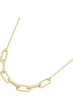 Giorgio Martello Collier Mittelteil mit Zirkonia, vergoldet, Silber 925 Ketten 1 ct Damen (198.99 € / 1 ct)