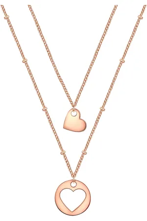 Eastside Halskette Herz Edelstahl in Roségold Ketten 1 ct Damen (29.99 € / 1 ct)