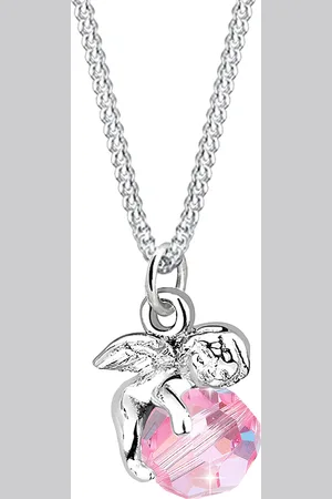Elli Engel Kugel Flügel Kristall 925 Sterling Silber Ketten 1 ct Damen (39.99 € / 1 ct)