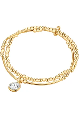 Lulu & Jane Armband Metall-Legierung Kristalle in Gelbgold Armbänder & Armreife 1 ct Damen (37.99 € / 1 ct)