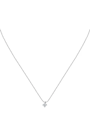 LIVE DIAMOND Kette 375er Weißgold, recycelt Ketten 1 ct Damen (389.99 € / 1 ct)