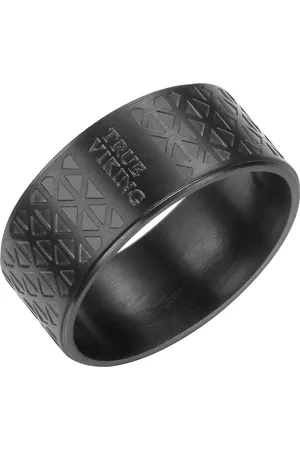 True Rebels Ring Edelstahl in Schwarz Ringe 1 ct Herren (24.99 € / 1 ct)