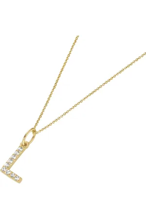 Luigi Merano Kette Anhänger Buchstabe L mit Zirkonia, 375 Ketten 1 ct Damen (238.99 € / 1 ct)