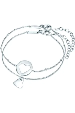 Eastside Armband Herz Edelstahl in Silber Armbänder & Armreife 1 ct Damen (29.99 € / 1 ct)