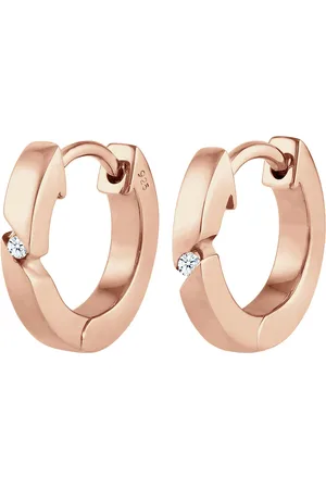 Elli DIAMONDS Creolen Basic Diamant (0.03 ct.) 925 Silber 1 ct Damen (229.99 € / 1 ct)