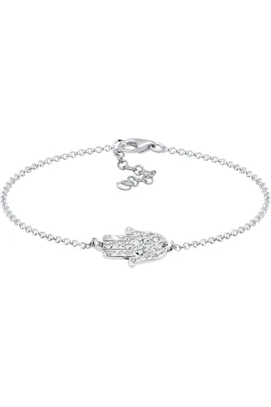 Elli Hamsa Hand der Fatima Kristalle 925 Silber Armbänder & Armreife 1 ct Damen (39.99 € / 1 ct)