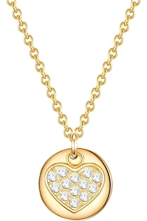 Eastside Halskette Herz Edelstahl Preciosa in Gelbgold Ketten 1 ct Damen (28.99 € / 1 ct)