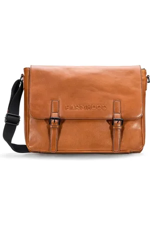 FARMHOOD Memphis Aktentaschen Messenger Leder 38 cm Laptopfach Laptoptaschen 1 ct Herren (75.69 € / 1 ct)
