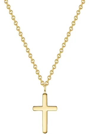 Eastside Halskette Kreuz Edelstahl in Gelbgold Ketten 1 ct Damen (26.99 € / 1 ct)