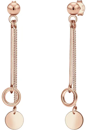 Elli Basic Stecker Kreis Stab Geo Kette 925 Silber Ohrringe 1 ct Damen (59.99 € / 1 ct)