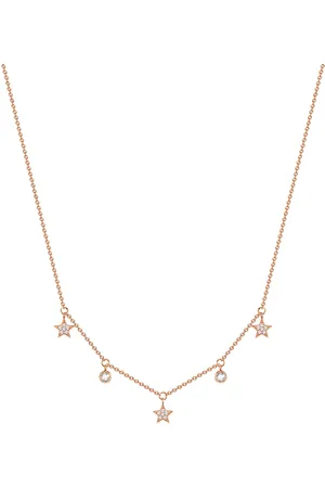 Eastside Halskette Stern Edelstahl Preciosa in Roségold Ketten 1 ct Damen (32.99 € / 1 ct)