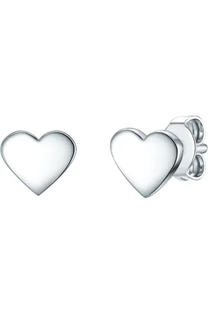 Eastside Ohrstecker Herz Edelstahl in Silber Ohrringe 1 ct Damen (24.99 € / 1 ct)