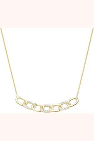 Giorgio Martello Collier Mittelteil mit Zirkonia, Silber 925 Ketten 1 ct Damen (118.99 € / 1 ct)
