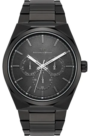 Rhodenwald & Söhne Multifunktionen Cooledge in Schwarz Edelstahl in Schwarz Herrenuhren 1 ct Herren (148.99 € / 1 ct)
