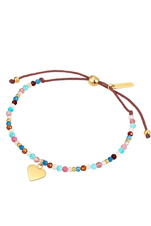 Eastside Armband Herz Edelstahl Apatit in Gelbgold Armbänder & Armreife 1 ct Damen (29.99 € / 1 ct)