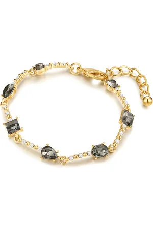 Lulu & Jane Armband Metall-Legierung Glas in Gelbgold Armbänder & Armreife 1 ct Damen (39.99 € / 1 ct)