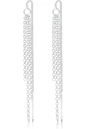 Elli Trendige Ohrhänger Ketten Durchzieher 925 Silber Ohrringe 1 ct Damen (39.99 € / 1 ct)