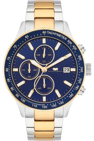 Rhodenwald & Söhne Chronograph Karthago II in Silber Edelstahl in Silber/Gelbgold Herrenuhren 1 ct Herren (168.99 € / 1 ct)