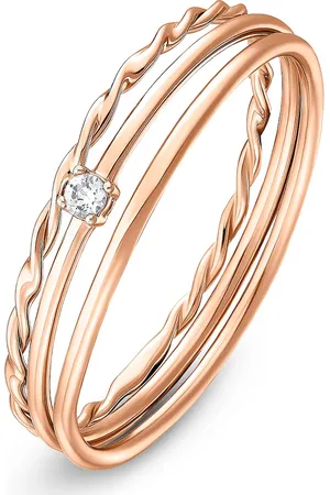 CHRIST Ring 925er Silber rhodiniert Ringe 1 ct Damen (46.79 € / 1 ct)