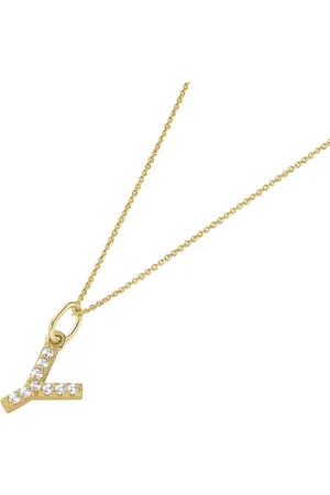 Luigi Merano Kette Anhänger Buchstabe Y mit Zirkonia, 375 Ketten 1 ct Damen (238.99 € / 1 ct)