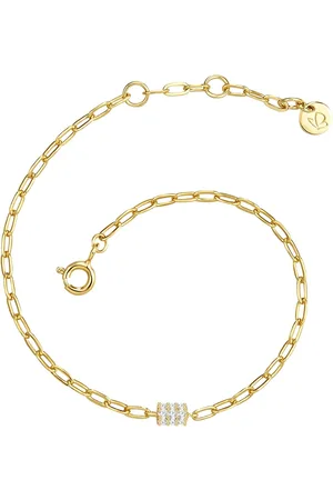 Glanzstücke Armband Sterling Silber Zirkonia in Gelbgold Armbänder & Armreife 1 ct Damen (29.99 € / 1 ct)